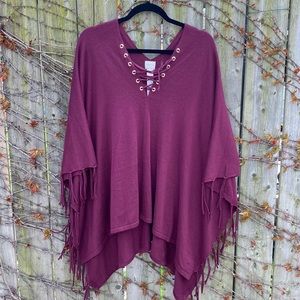 3/$30❗️Eggplant Chico’s poncho